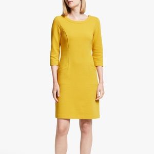"Boden Jasmine Ottoman Dress, Saffron"